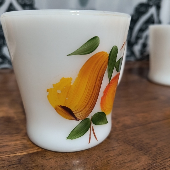 Vtg 60sFire King Gay Pear/Blueberry Set - Picture 8 of 8